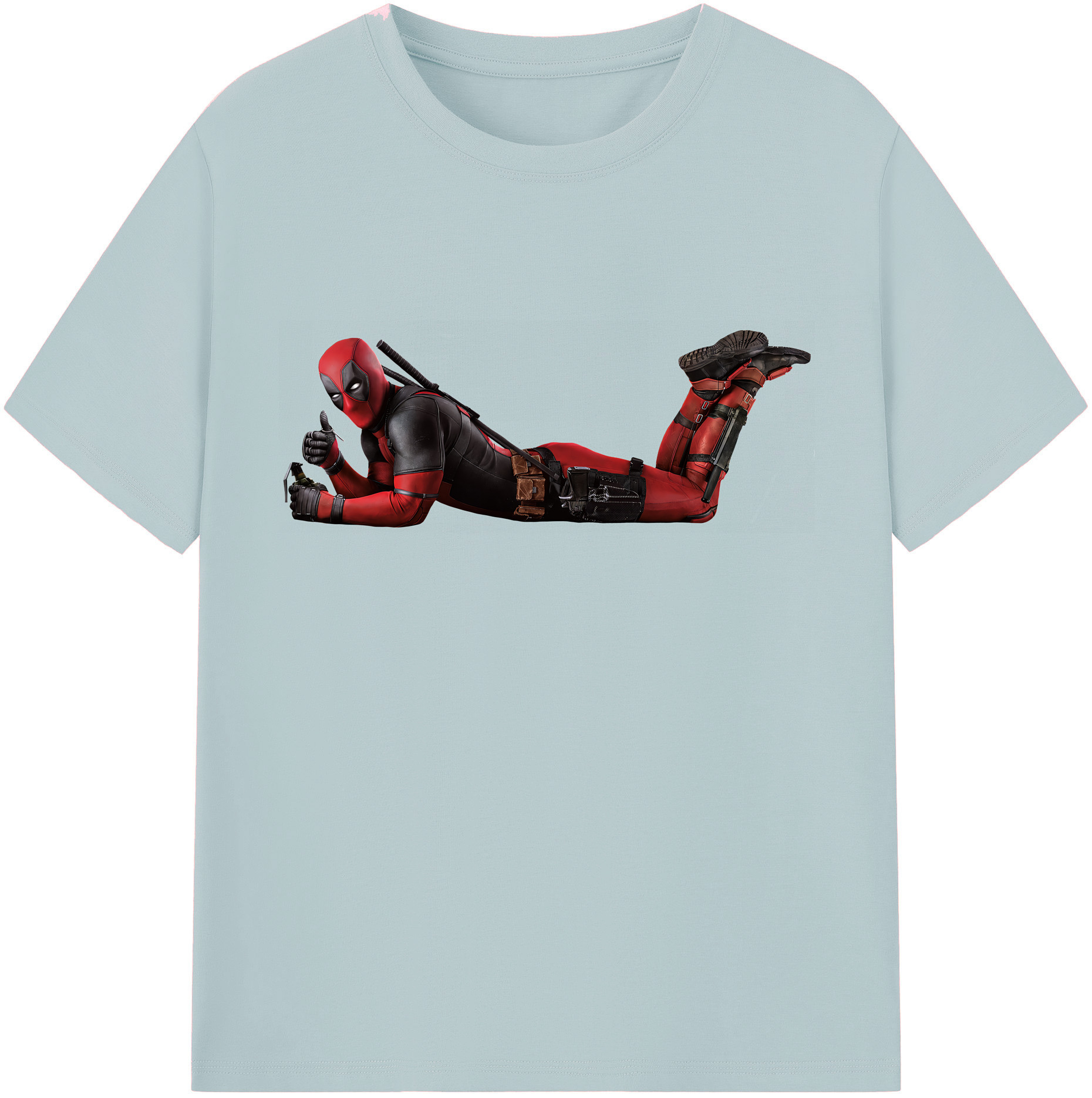 （画像用） Deadpool デッドプール 綿100％半袖Tシャツ（フロントプリント）